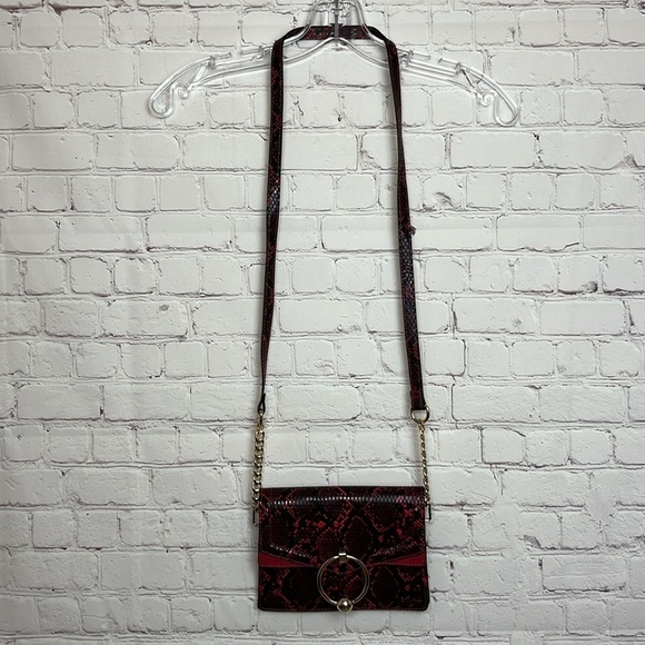 Topshop Selina Snake Print Crossbody Bag - Picture 2 of 13